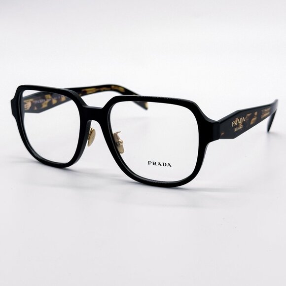 NEW PRADA PRB07VD 3891O1 EYEGLASSES WOMEN BLACK/HAVANA EYEWEAR VPR B07D - Picture 1 of 9
